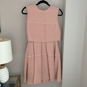 Sandro Light Pink Pearl Embellished Dress